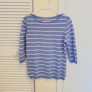 Pure Collection 3/4 Sleeve Cashmere Sweater